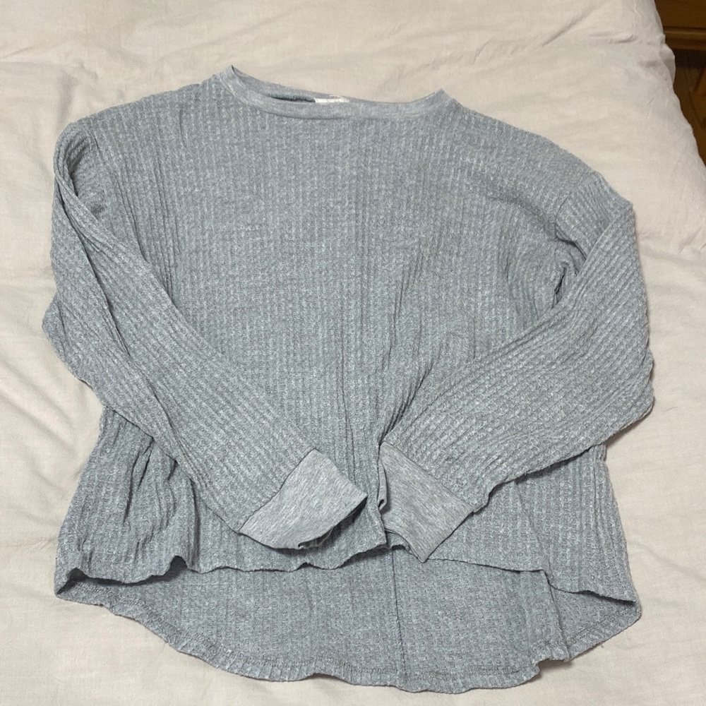 Project Social T Heather Gray Long Sleeve Top